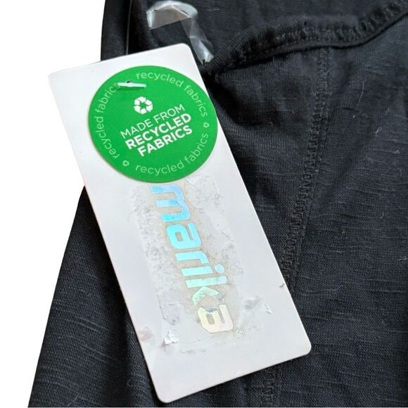 Marika Megan Yoga Pleated Back Tank Black Size Large NWT - Picture 11 of 16